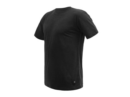 SENSOR MERINO CORDURA pánské triko kr.rukáv černá