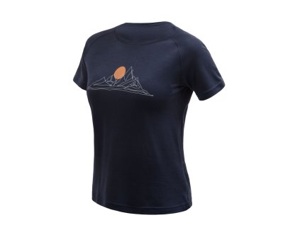 SENSOR MERINO BLEND MOON dámské triko kr.rukáv deep blue