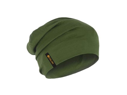 EBS merino čepice green fin