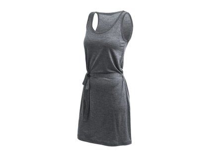 SENSOR MERINO LITE šaty bez rukávu, anthracite gray
