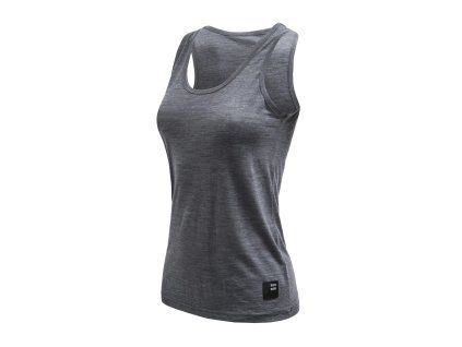 SENSOR MERINO LITE dámské triko bez rukávu anthracite gray