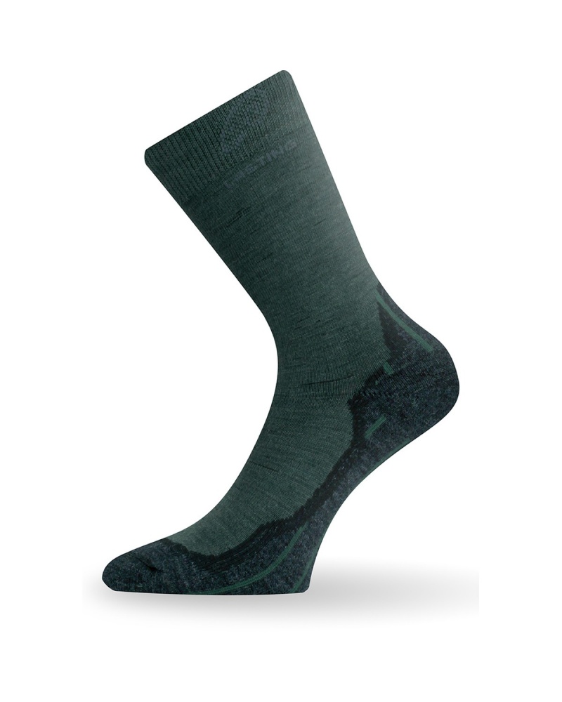 Merino ponožky LASTING Whi zelené Velikost: (46-49) XL