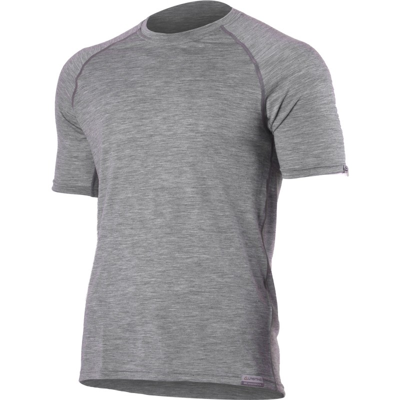 Pánské merino triko LASTING Quido šedá Velikost: XL