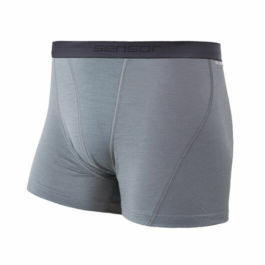 Pánské merino boxerky SENSOR active šedá Barva: šedá, Velikost: M