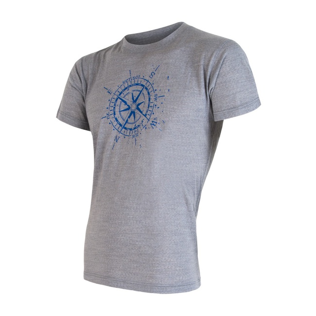 Pánské termo tričko SENSOR Merino active pt compass šedá Barva: šedá, Velikost: XXL