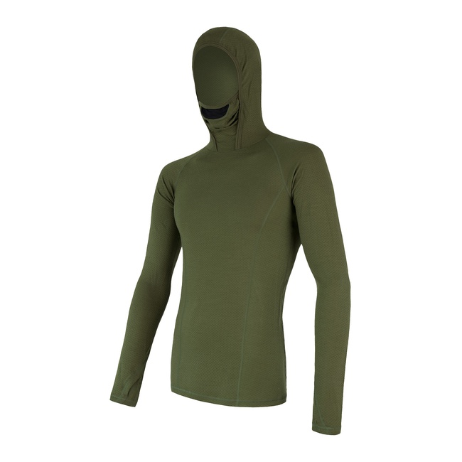 Pánské merino triko SENSOR Adam df zelená Barva: Zelená, Velikost: S