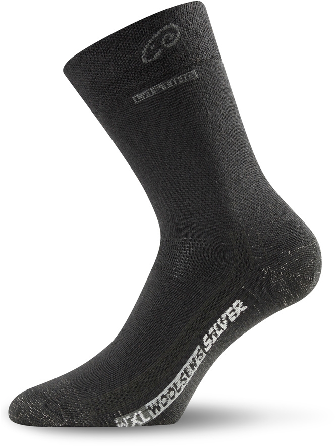 Merino ponožky LASTING Wxl černé Velikost: (34-37) S