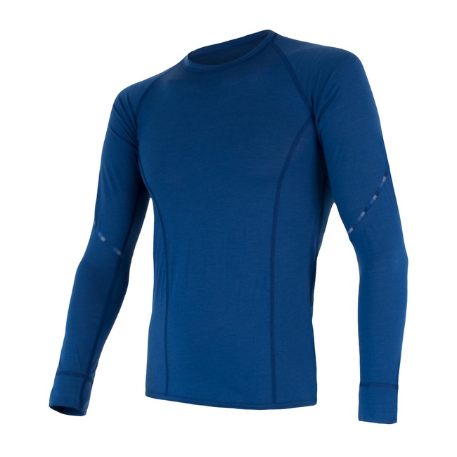 SENSOR MERINO AIR pánské triko dl.rukáv tm.modrá Velikost: S