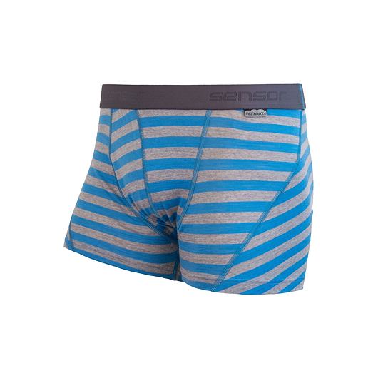 SENSOR MERINO ACTIVE pánské trenky s pruhy