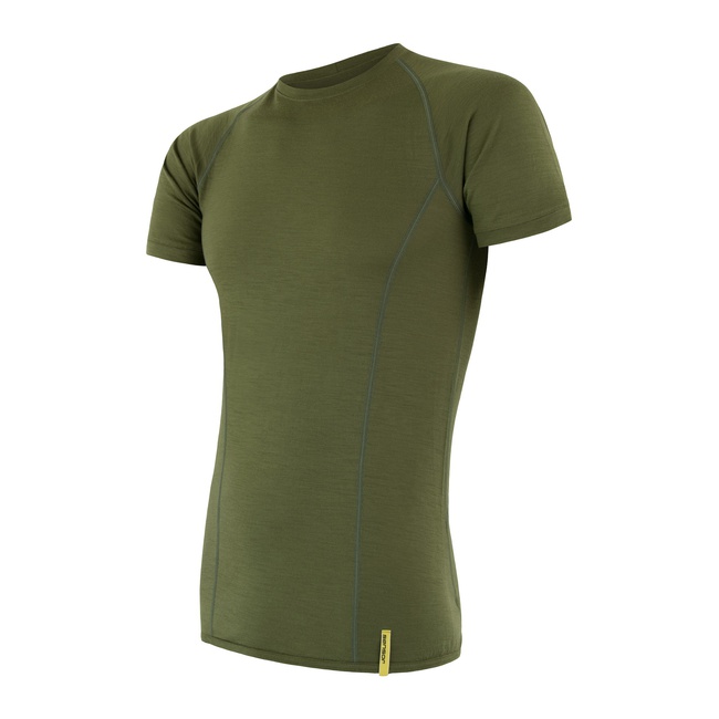 Pánské merino tričko SENSOR active zelená Barva: Zelená, Velikost: S