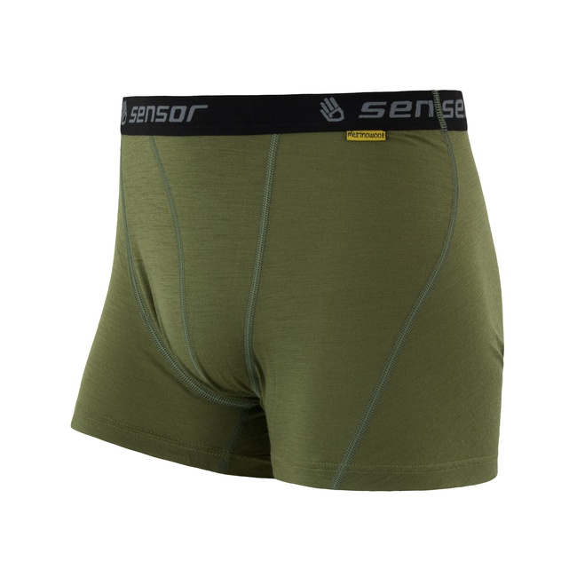SENSOR MERINO ACTIVE pánské trenky safari Velikost: M