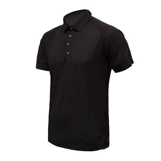Pánské merino polo tričko SENSOR active polo černá Barva: černá, Velikost: S
