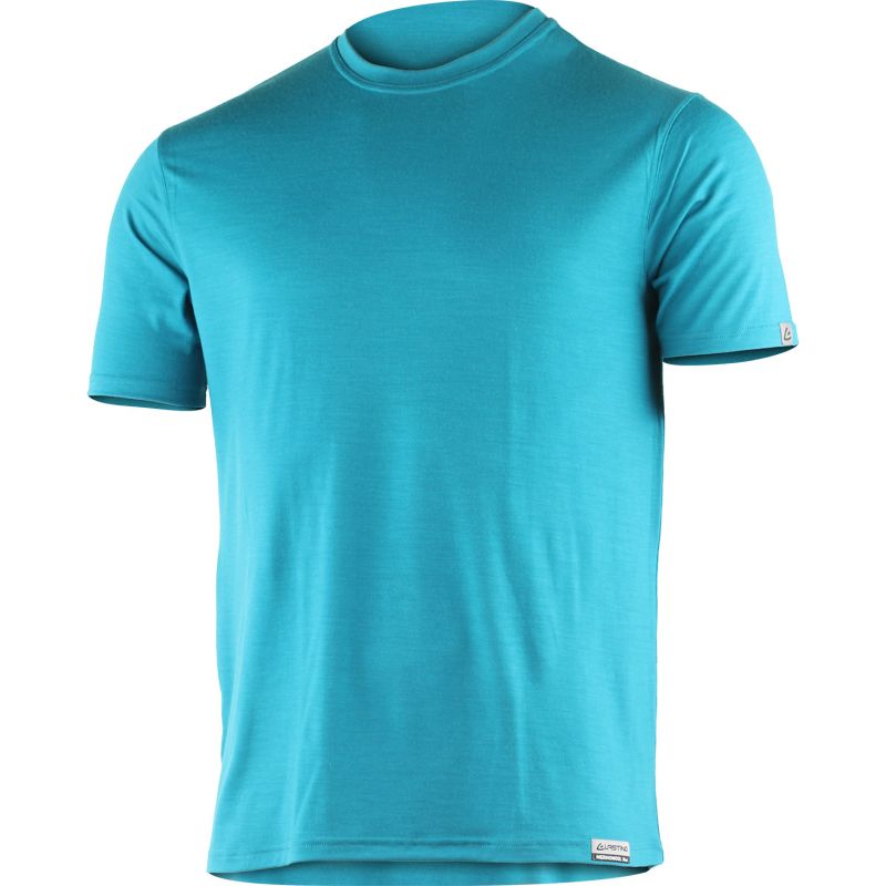Pánské merino triko LASTING Chuan modré Velikost: XL