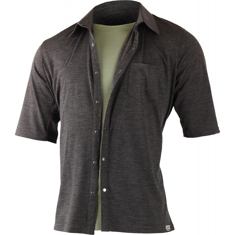 LASTING pánská merino polo košile EMIL šedá Velikost: XXL