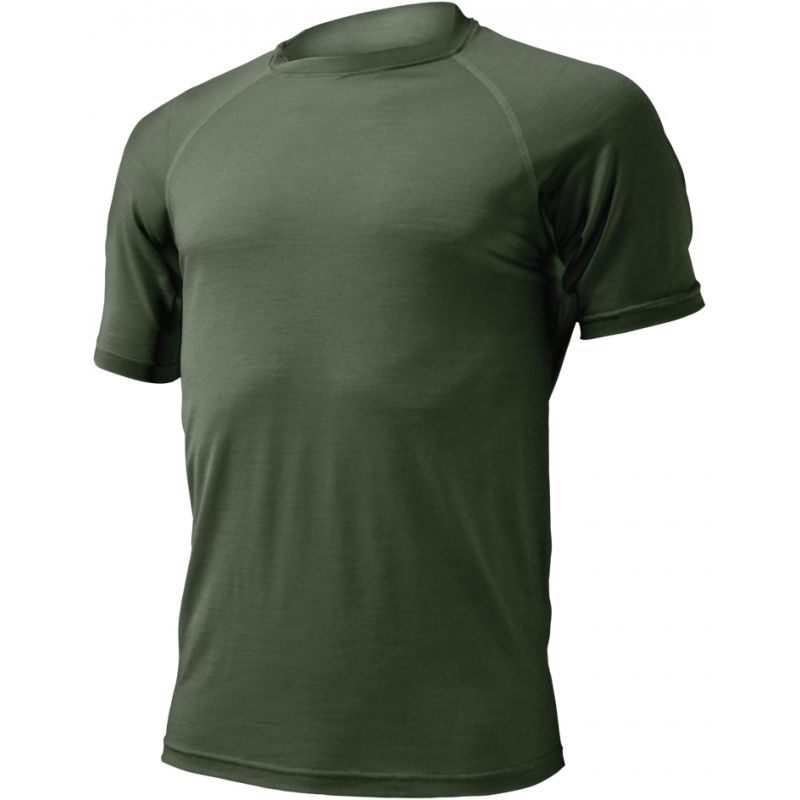 Pánské merino triko LASTING Quido zelené Velikost: XXL