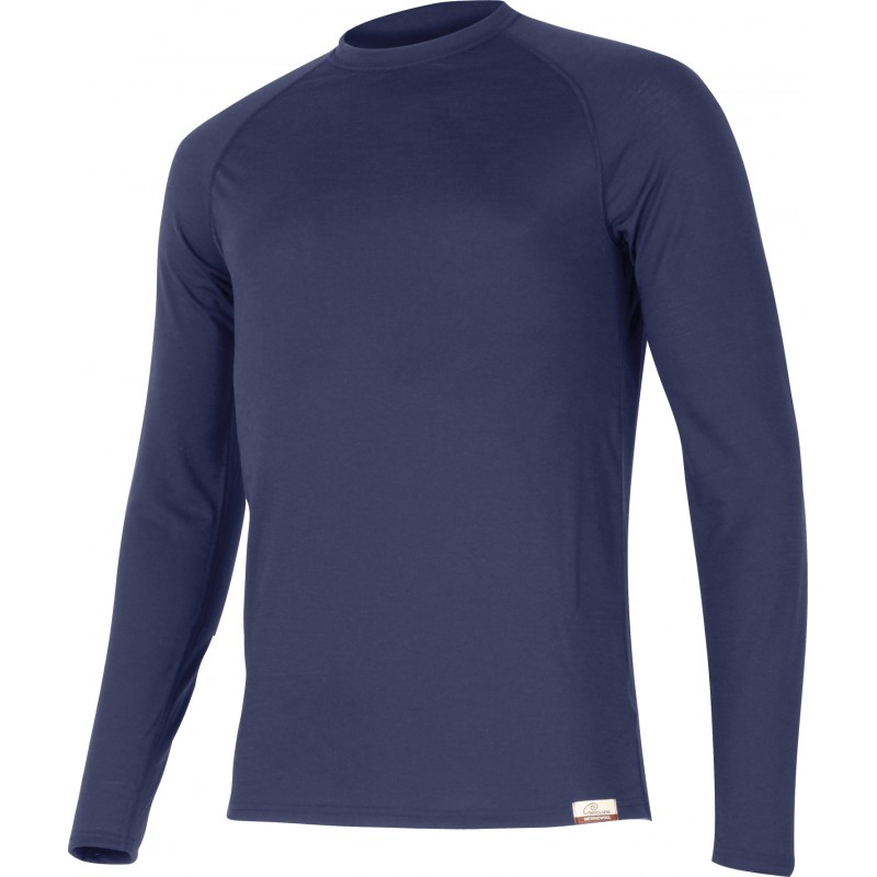 Pánské merino triko LASTING Atar modré Velikost: M
