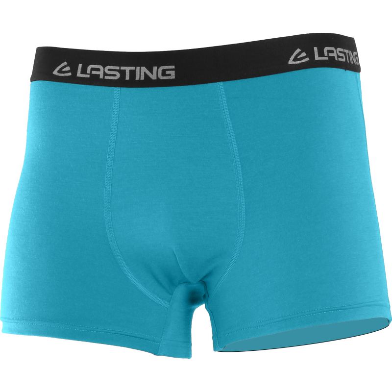 Pánské merino boxerky LASTING Noro modré Velikost: L