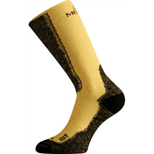 LASTING merino ponožky WinterSki&Hike WSM hořčicové Velikost: M/38-41