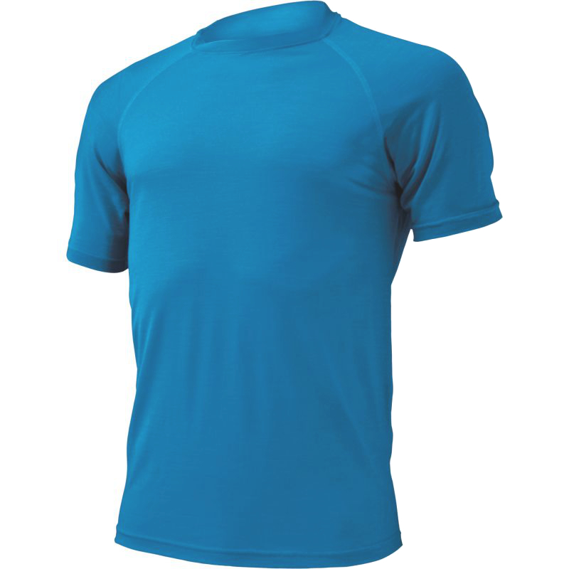 Pánské merino triko LASTING Quido modré Velikost: M