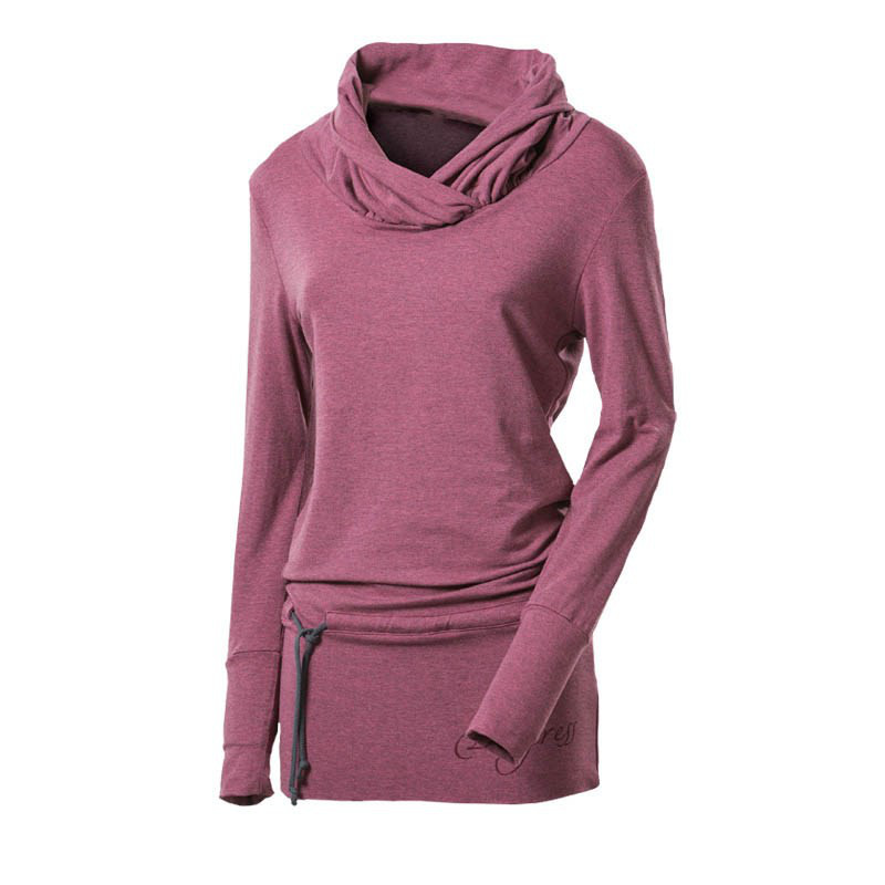 PROGRESS dámské bambusové sportovní šaty, pullover, THALIA, růžový melír Velikost: XL