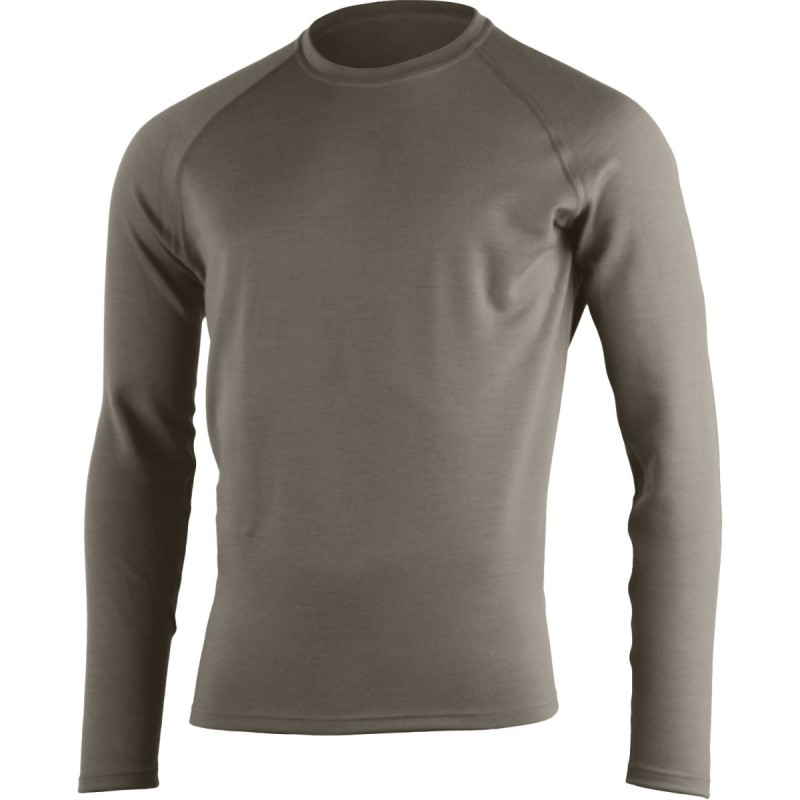 Pánská merino mikina LASTING Wity hnědá Velikost: XXL