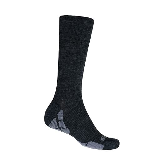 Turistické merino ponožky SENSOR Hiking Merino černá/šedá Barva: černá, Velikost: 3/5