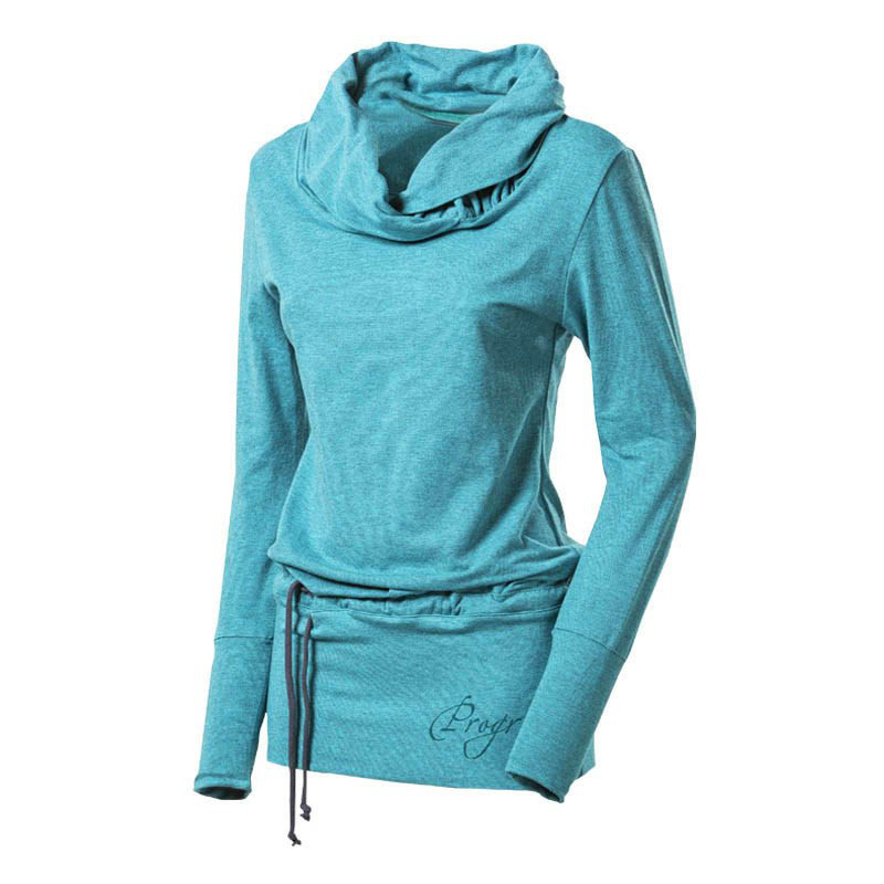PROGRESS dámské bambusové sportovní šaty, pullover, THALIA, modrý melír Velikost: XL