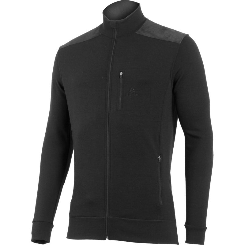 Pánská merino mikina LASTING Hubert černá Velikost: M