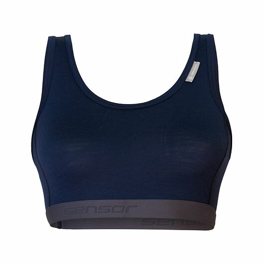 Dámská termo podprsenka SENSOR Merino Active deep blue Barva: Modrá, Velikost: M