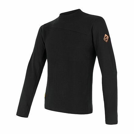 SENSOR MERINO EXTREME pánská mikina dl.rukáv černá Velikost: XXL