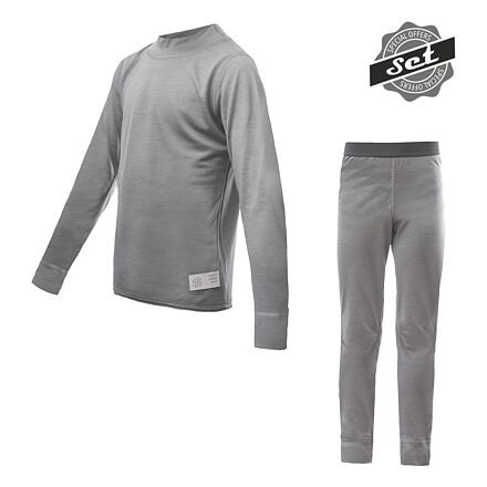 Juniorský termo set SENSOR Merino Active šedá Barva: šedá, Velikost: 140