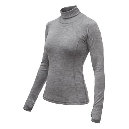 Dámské termo triko SENSOR Merino Bold roll neck cool gray Barva: šedá, Velikost: S