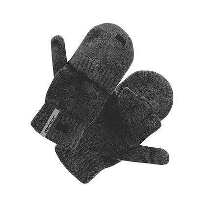 Unisex vlněné rukavice SENSOR Virgin Wool šedé Barva: šedá, Velikost: L/XL