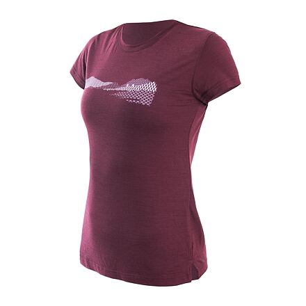 Dámské termo triko SENSOR Merino Air PT Hills port red Barva: červená, Velikost: S