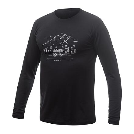 Pánské termo triko SENSOR Merino Active PT Van Life černá Barva: černá, Velikost: XXL