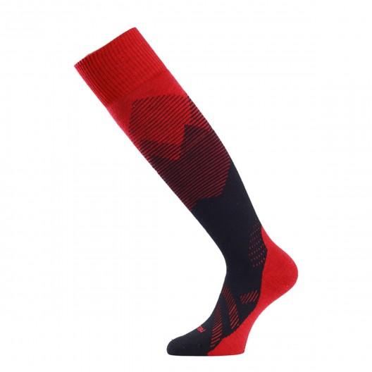 LASTING merino lyžařské podkolenky FWM červené Velikost: XL/46-49