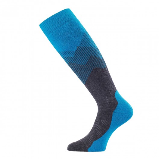 LASTING merino lyžařské podkolenky FWM modré Velikost: XL/46-49