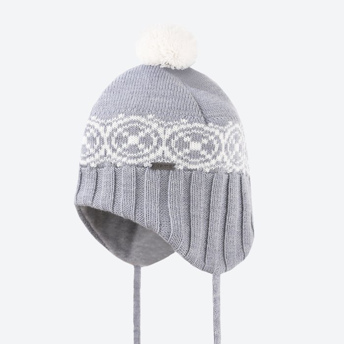 KAMA B92 Dětská pletená Merino čepice, šedá Velikost: XS