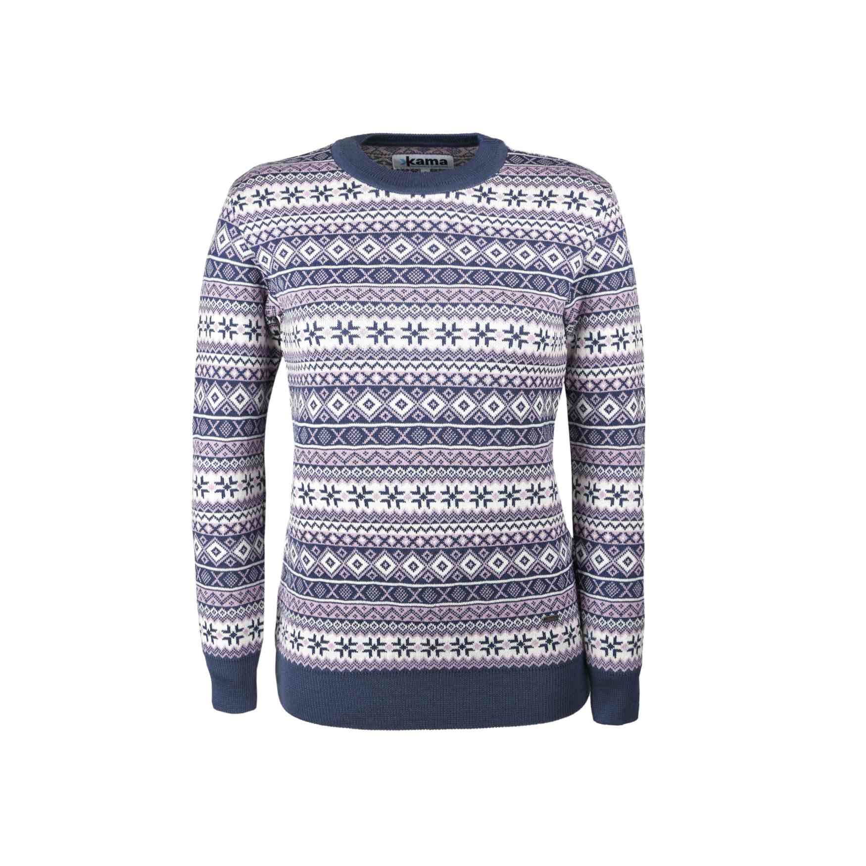 KAMA 5024 Merino svetr, sv. modrá Velikost: XS