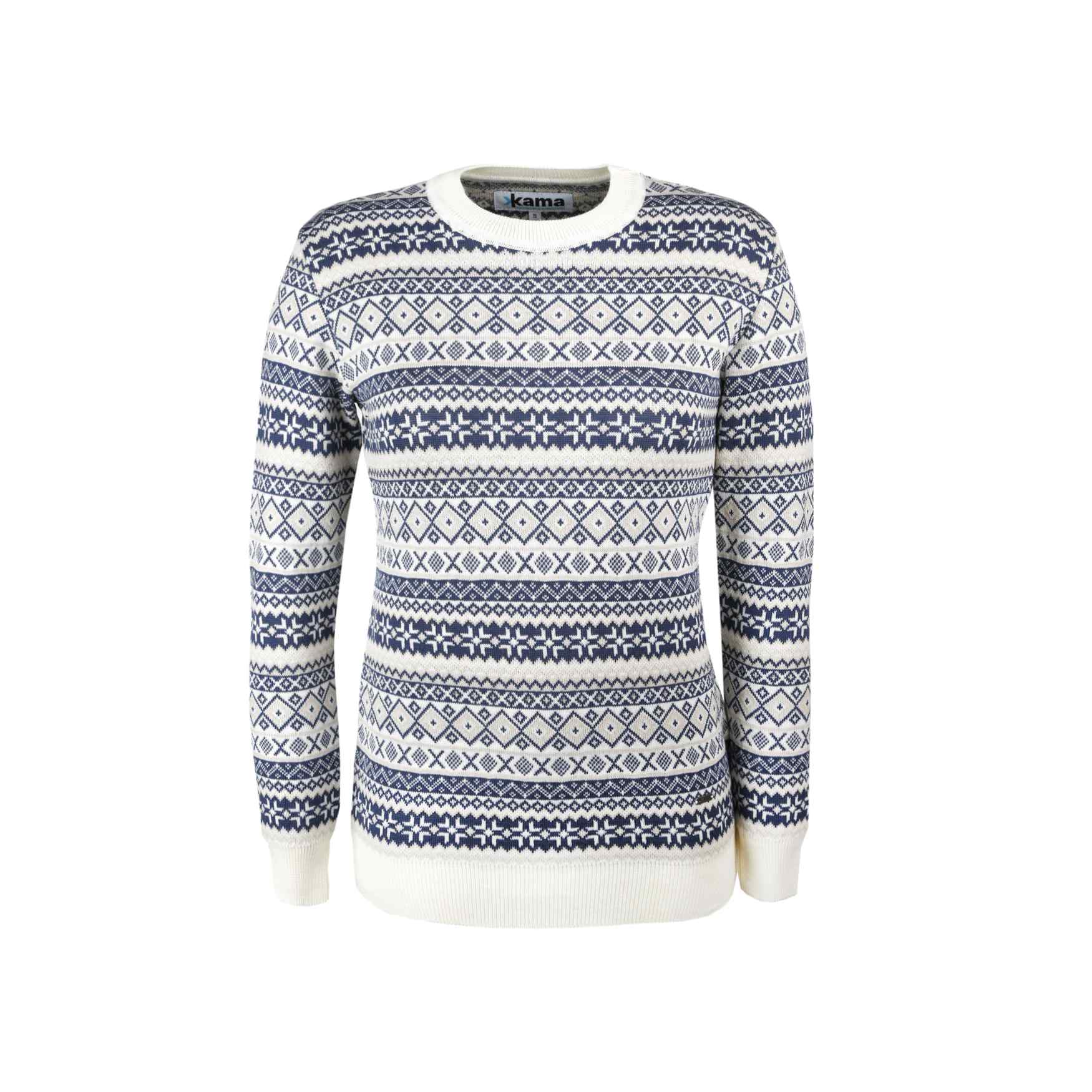 KAMA 5024 dámský merino svetr, přírodně bílý Velikost: XL