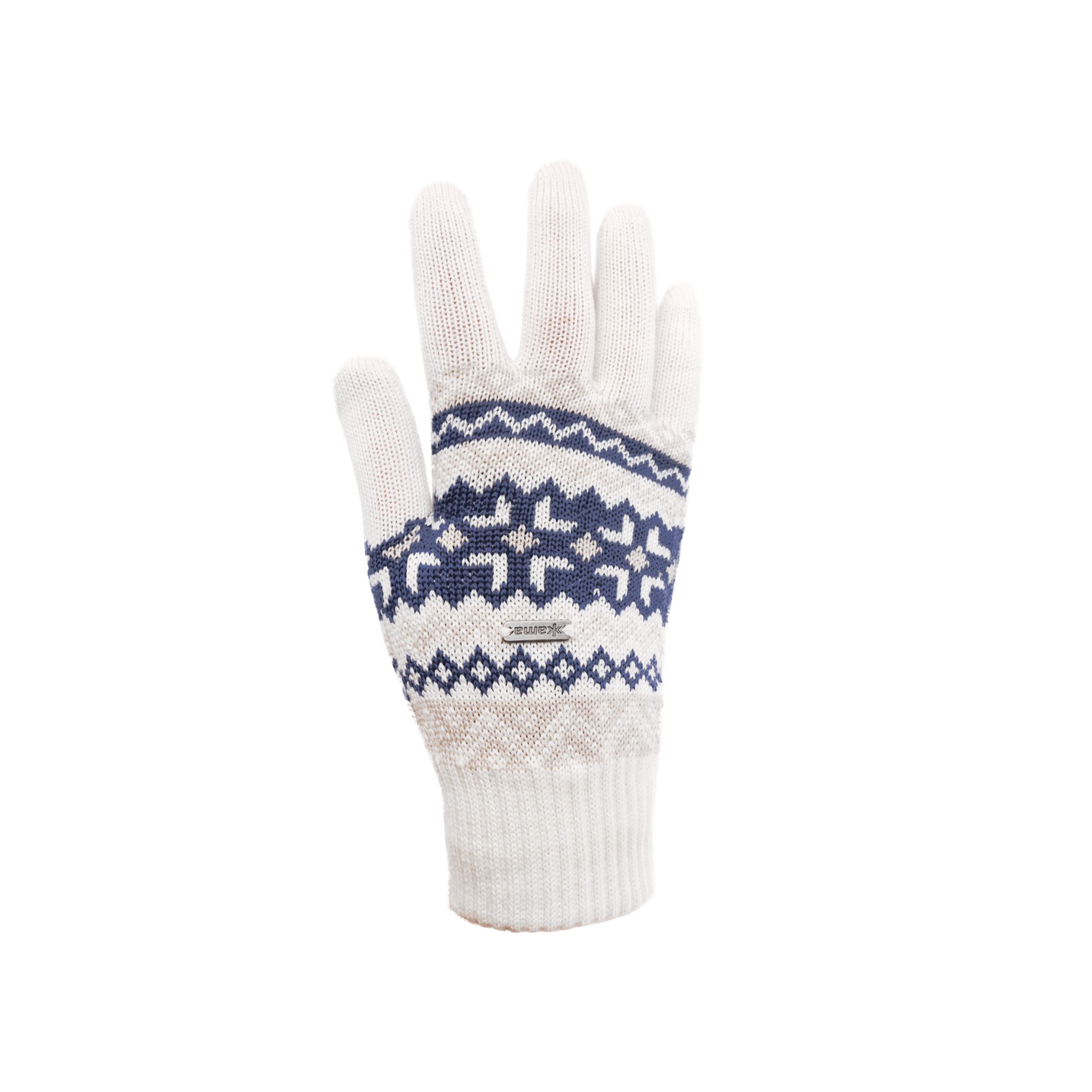Levně KAMA R107 Pletené Merino rukavice, přírodně bílé