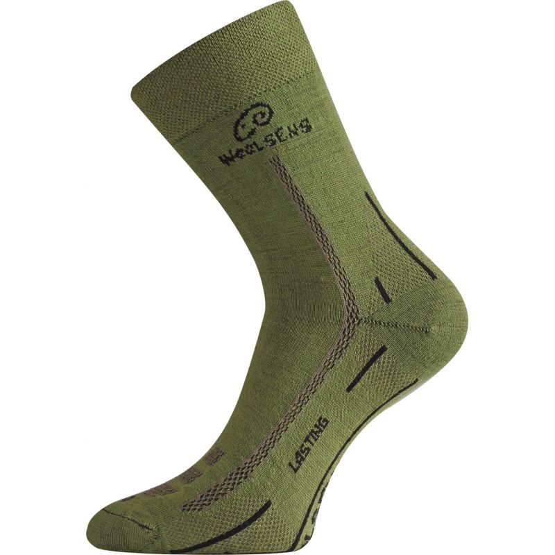 LASTING merino ponožky WLS zelené Velikost: XL/46-49