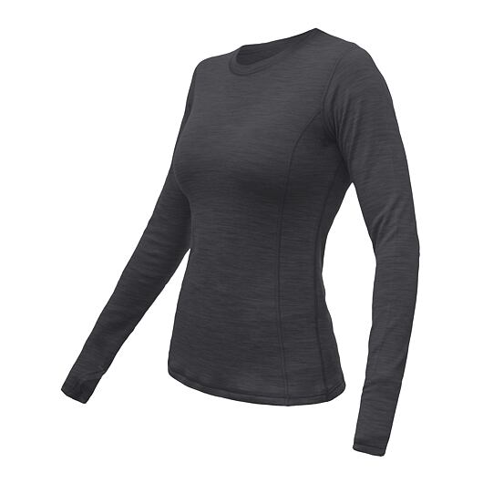 Dámské merino triko SENSOR Merino Bold anthracite gray Barva: šedá, Velikost: S