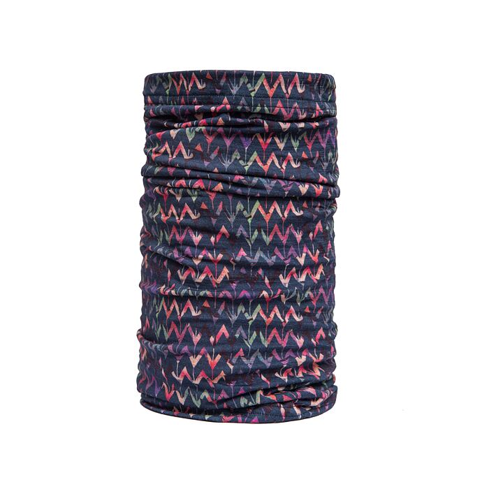 Multifunkční šátek SENSOR Tube Merino Impress deep blue/origami