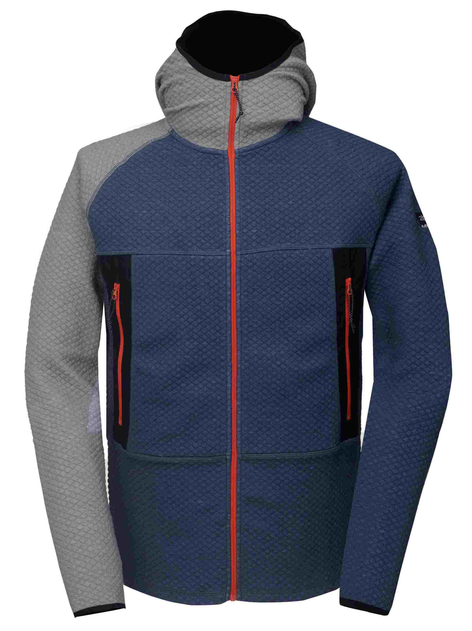 2117 of Sweden 2117 NYBYN ECO pánská waffe merino mikina, modrá Velikost: XXL