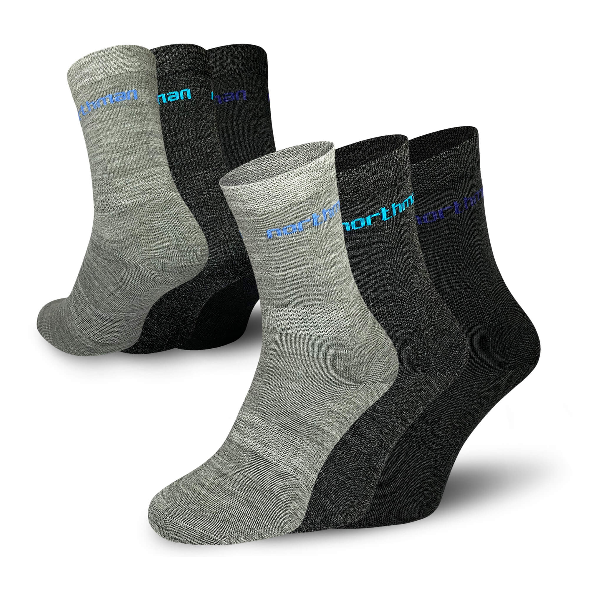 NORTHMAN Liner Merino ponožky 3-Pack