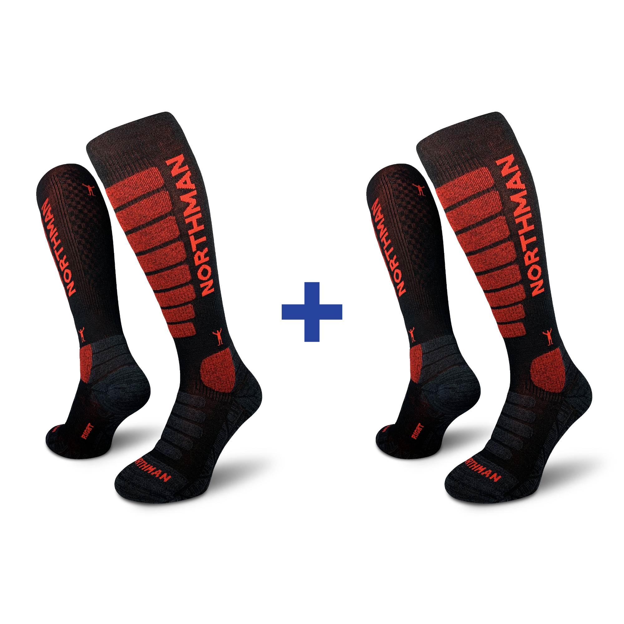 NORTHMAN Ski compress merino 21 2-Pack