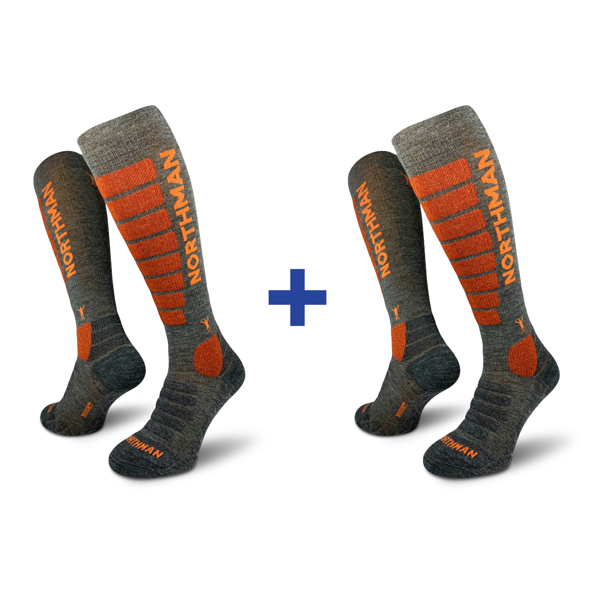 NORTHMAN Ski compress merino 21 2-Pack