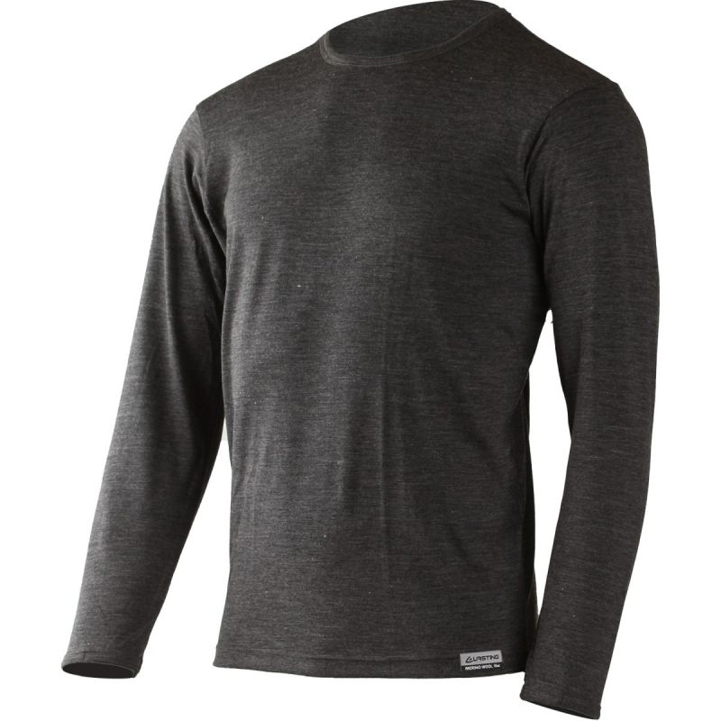 Pánské merino triko LASTING Alan šedé Velikost: S