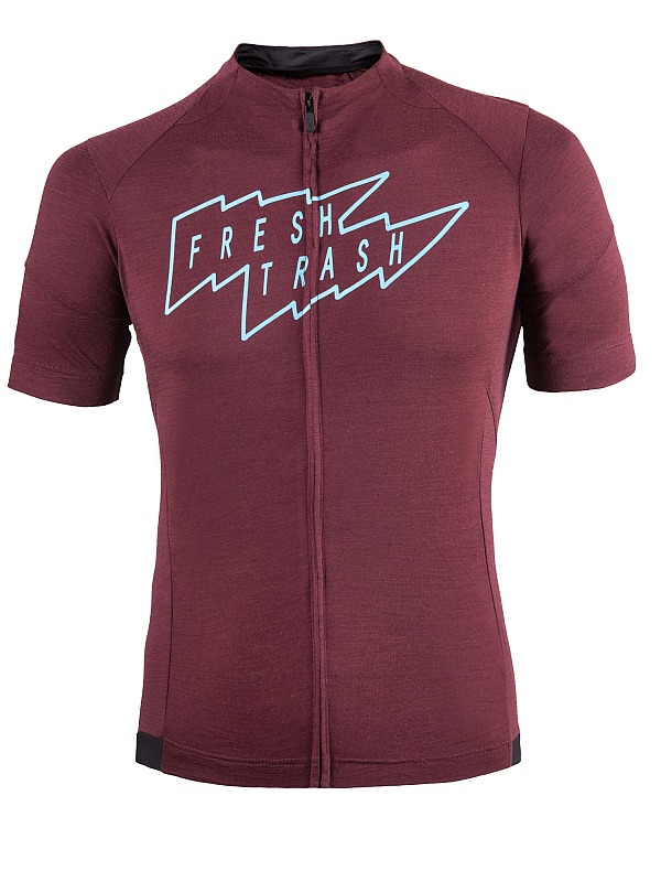 FRESH TRASH FT MEN'S LITE MERINO JERSEY MERLOT RED Velikost: L